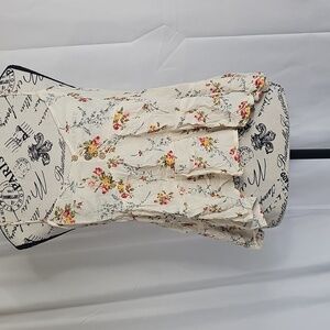 Becaal Flowy Cream and Orange Floral Tank